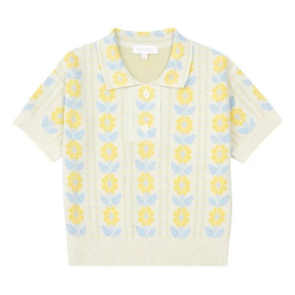 Bonjour Knit Polo Shirt 4y - Picture 5 of 5